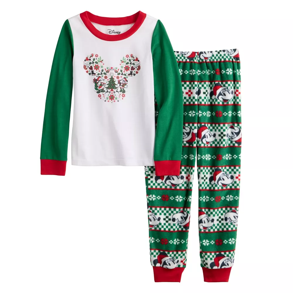 Disney's Mickey Mouse Girls 4-12 Jammies For Your Families® "Holiday Party Mickey" Pajama Set 3 Disney's Mickey Mouse Girls 4-12 Jammies For Your Families® "Holiday Party Mickey" Pajama Set