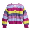 Girls 4-12 Jumping Beans® Chunky Knit V-Neck Cardigan -kids pajamas set Sales 5634788 Orchid Multi Stripe