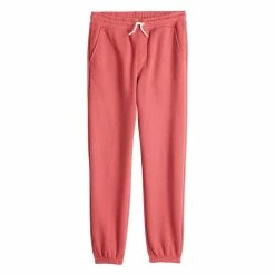 Kids 8-20 Sonoma Goods For Life® Supersoft Fleece Jogger Pants -kids pajamas set Sales 5638259 Pink