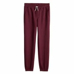 Kids 8-20 Sonoma Goods For Life® Supersoft Fleece Jogger Pants -kids pajamas set Sales 5638259 Plum