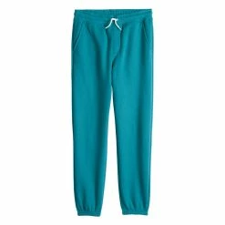 Kids 8-20 Sonoma Goods For Life® Supersoft Fleece Jogger Pants -kids pajamas set Sales 5638259 Turquoise