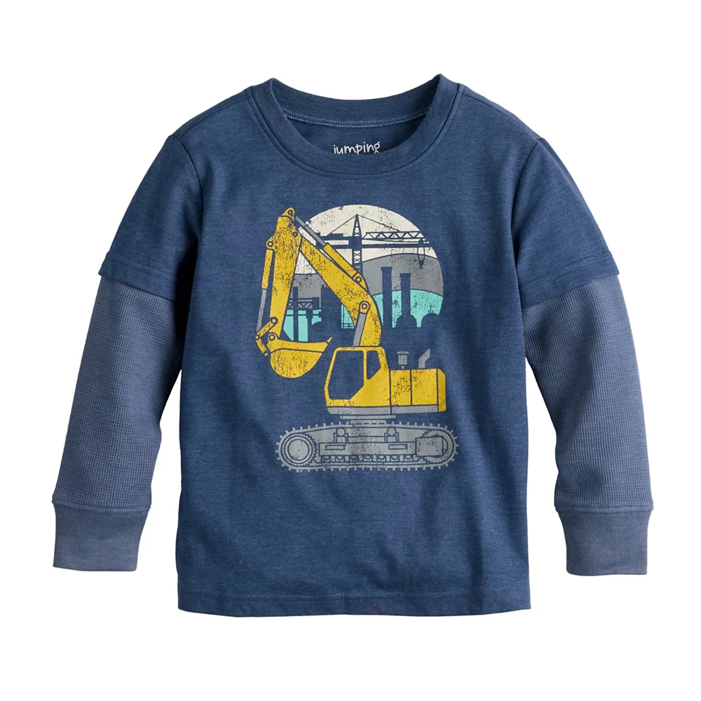 Toddler Boy Jumping Beans® Adaptive Double Layer Skater Tee 3 Toddler Boy Jumping Beans® Adaptive Double Layer Skater Tee