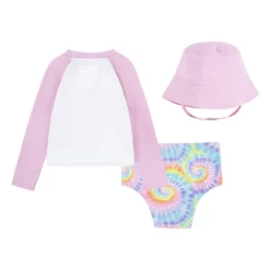 Baby Girl Hurley UPF Swim & Bucket Hat Set -kids pajamas set Sales 5649147 ALT
