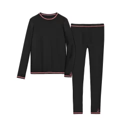 Girls 7-16 Comfortech Stretch 2-Piece Base Layer Set 15 Girls 7-16 Comfortech Stretch 2-Piece Base Layer Set -kids pajamas set Sales 5649606 Black