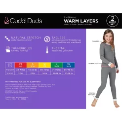 Girls 7-16 Thermal 2-Piece Base Layer Set -kids pajamas set Sales 5649607 ALT2