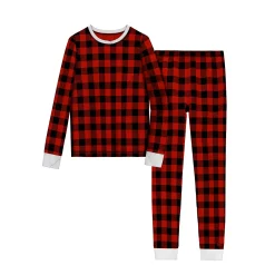 Girls 7-16 Thermal 2-Piece Base Layer Set -kids pajamas set Sales 5649607 Red Buffalo