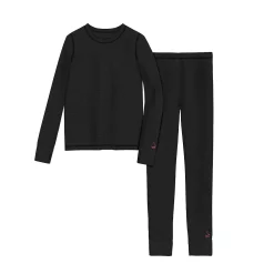 Girls 7-16 Texture Grid 2-Piece Base Layer Set 7 Girls 7-16 Texture Grid 2-Piece Base Layer Set -kids pajamas set Sales 5649608 Black