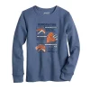 Boys 4-12 Jumping Beans® Adaptive Long Sleeve Thermal Graphic Tee -kids pajamas set Sales 5651272 Dino Gray