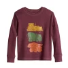 Toddler Boy Jumping Beans® Thermal Graphic Tee -kids pajamas set Sales 5651276 Burgundy Vehicles