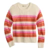 Girls 6-20 SO® Knit Crewneck Sweater in Regular & Plus Size -kids pajamas set Sales 5653221 Cream Stripe