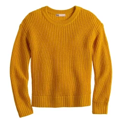 Girls 6-20 SO® Knit Crewneck Sweater in Regular & Plus Size -kids pajamas set Sales 5653221 Golden Flair