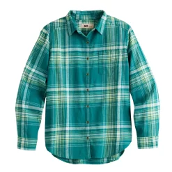 Girls 6-20 SO® Must-Have Flannel Boyfriend Shirt in Regular & Plus Size -kids pajamas set Sales 5653279 Green Plaid
