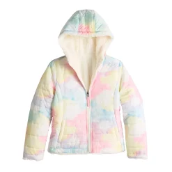Girls 4-18 SO® Reversible Midweight Jacket -kids pajamas set Sales 5654820 Multi Tie Dye