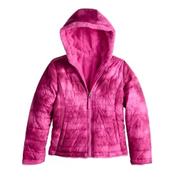 Girls 4-18 SO® Reversible Midweight Jacket -kids pajamas set Sales 5654820 Pink Tie Dye