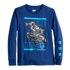 Boys 8-20 Marvel Black Panther Wakanda Long Sleeve Graphic Tee