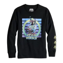 Boys 8-20 Star Wars Boba Fet Circle Logo Tee