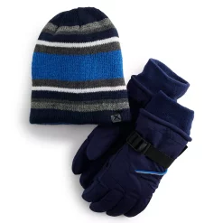 Boys 8-20 ZeroXposur Reversible Beanie & Gloves Set