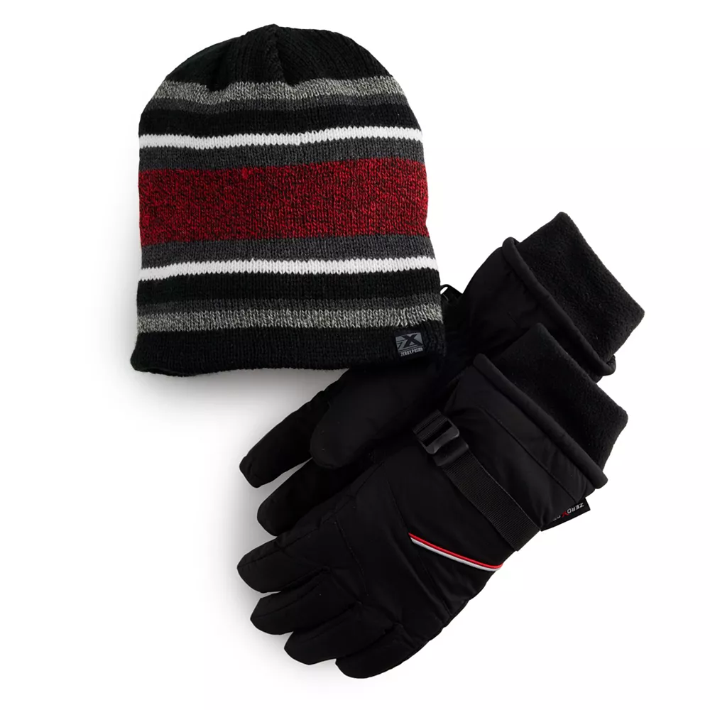 Boys 8-20 ZeroXposur Reversible Beanie & Gloves Set 4 Boys 8-20 ZeroXposur Reversible Beanie & Gloves Set - Image 2
