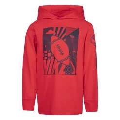 Boys 4-7 Nike Play All Day Long Sleeve Hooded Graphic Tee -kids pajamas set Sales 5659247 Red