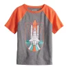 Toddler Boy Jumping Beans® Adaptive Sensory Short Sleeve Raglan Graphic Tee -kids pajamas set Sales 5659279 Gray Rocket
