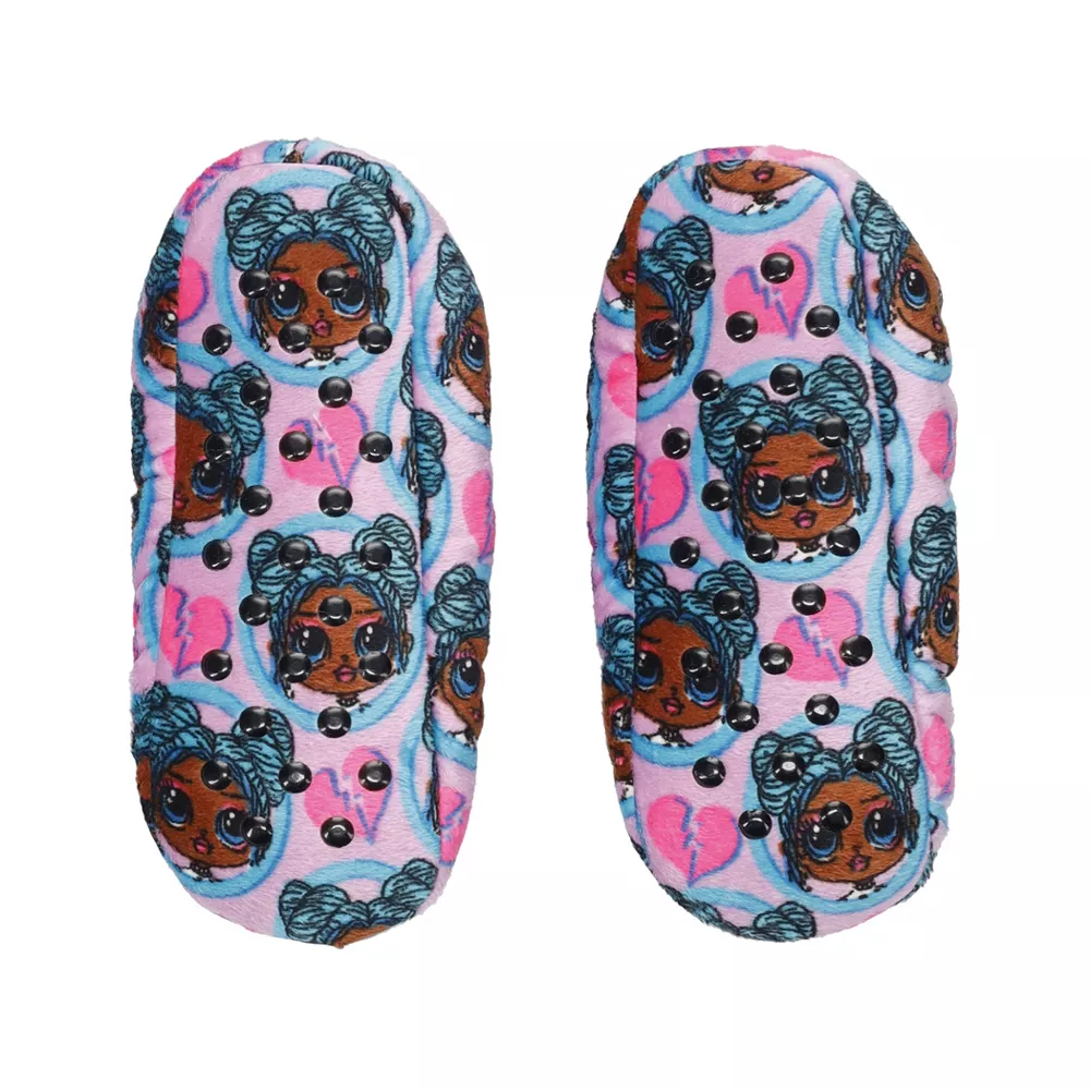 Girls L.O.L. Surprise! OMG Fuzzy Babba Slipper Socks 4 Girls L.O.L. Surprise! OMG Fuzzy Babba Slipper Socks - Image 2