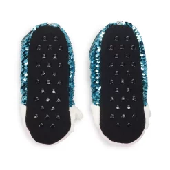 Girls Printed Fuzzy Babba Slipper Socks -kids pajamas set Sales 5661412 ALT4