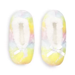 Girls Printed Fuzzy Babba Slipper Socks -kids pajamas set Sales 5661412 Multi Tie Dye