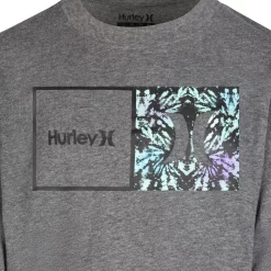 Boys 4-7 Hurley Square Print Long Sleeve Graphic Tee -kids pajamas set Sales 5662069 ALT3