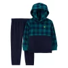 Baby Boy Plaid Hoodie & Pants Set