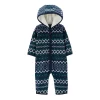 Baby Boy Carter's Fairisle Hooded Fleece Coverall Jumpsuit