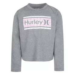 Girls 7-16 Hurley Statement Long Sleeve T-Shirt -kids pajamas set Sales 5666390 Gray