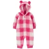 Baby Girl Carter's Hooded Sherpa Jumpsuit