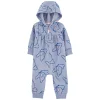 Baby Girl Carter's Butterfly Hooded Jumpsuit