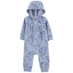 Baby Girl Carter's Butterfly Hooded Jumpsuit