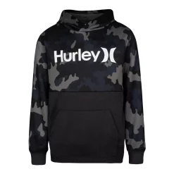 Boys 4-7 Hurley O&O Blocked Pullover Hoodie -kids pajamas set Sales 5670273 Grey Camo