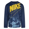 Boys 4-7 Nike Dri-FIT Camo Futura Long Sleeve Tee -kids pajamas set Sales 5671606 Navy