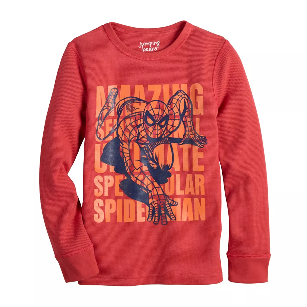 Boys 4-12 Jumping Beans® Adaptive Marvel The Amazing Spider-Man Long Sleeve Thermal Graphic Tee 3 Boys 4-12 Jumping Beans® Adaptive Marvel The Amazing Spider-Man Long Sleeve Thermal Graphic Tee
