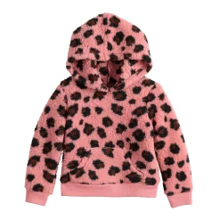Baby Girl Jumping Beans® Cozy Sherpa Hoodie -kids pajamas set Sales 5673348 Pink Cheetah