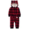 Baby Boy Carter's Buffalo Plaid Hooded Jumper -kids pajamas set Sales 5676880