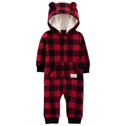 Baby Boy Carter's Buffalo Plaid Hooded Jumper