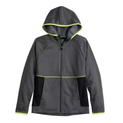 Boys 8-20 Tek Gear® Performance Fleece Full Zip Hoodie in Regular & Husky -kids pajamas set Sales 5677706 Hawk Gray