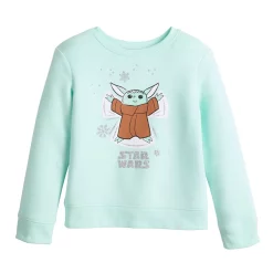 Disney's Girls 4-12 Star Wars The Mandalorian Grogu Aka Baby Yoda Long-Sleeve Pullover by Jumping Beans®