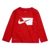 Toddler Boy Nike Dri-FIT Split Swoosh Long Sleeve Graphic Tee -kids pajamas set Sales 5679137