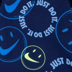 Baby Boy Nike Allover Print Smiley Bodysuit & Jogger Pants Set -kids pajamas set Sales 5679291 ALT2