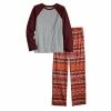 Kids 5-20 Sonoma Goods For Life® Raglan Top & Pants Pajama Set -kids pajamas set Sales 5679302 Fairisle Red