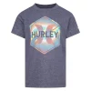 Boys 4-7 Hurley Gradient Hex Graphic Tee -kids pajamas set Sales 5684797 Grey