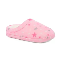 Girls Cuddl Duds Fleece Clog Slippers -kids pajamas set Sales 5685040 Pink Stars