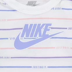 Baby Girl Nike Striped Bodysuit & Leggings Set -kids pajamas set Sales 5687108 ALT2