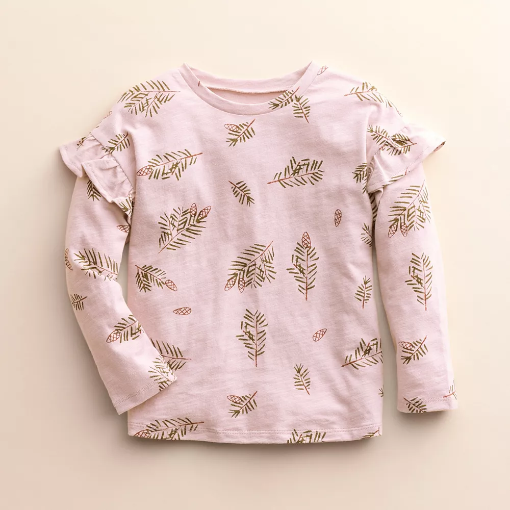 Girls 4-8 Little Co. by Lauren Conrad Organic Long-Sleeve Ruffle Tee 4 Girls 4-8 Little Co. by Lauren Conrad Organic Long-Sleeve Ruffle Tee - Image 2