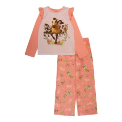 Girls 4-10 Spirit Riding Free "True Pals" 2-Piece Pajama Set